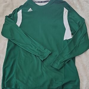 Adidas Forest Green Long Sleeve Top